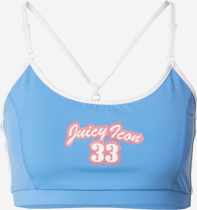 Juicy Couture Sport Sportski grudnjak u azur / roza melange / bijela, Pregled proizvoda