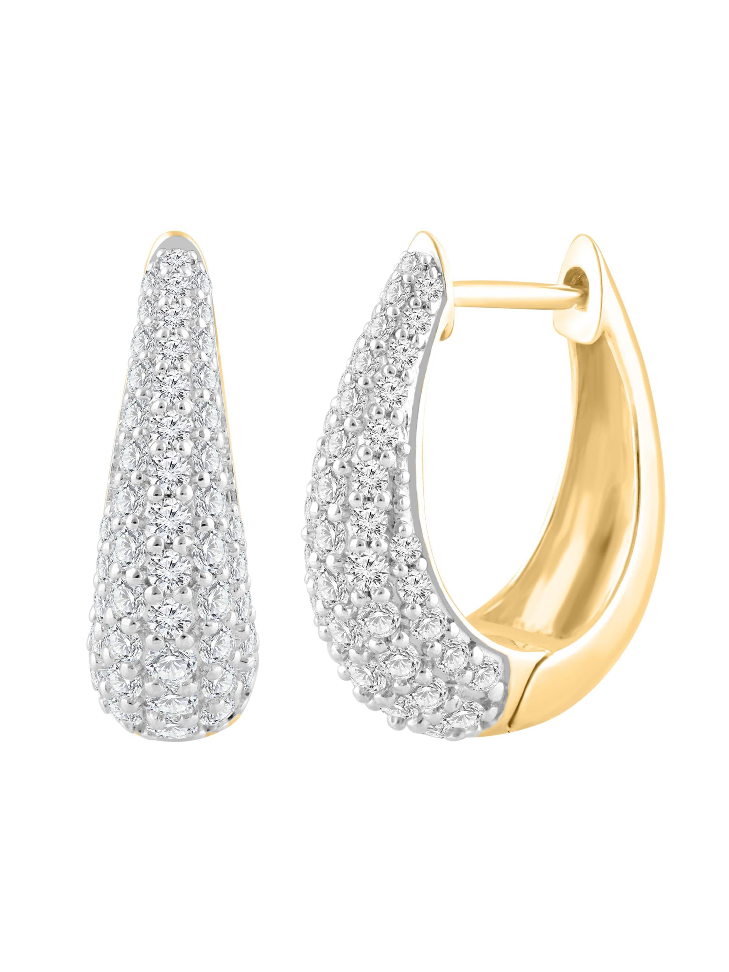 ETHISHER DIAMANTEN Earrings in Gold: front