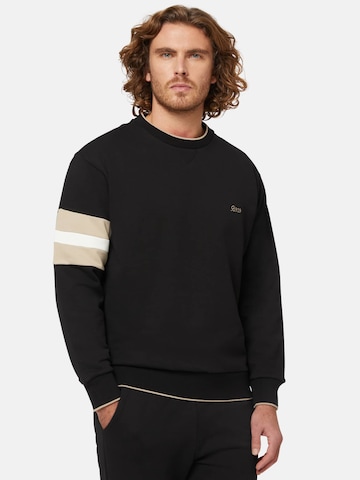 Boggi MilanoSweater majica 'B939' - crna boja: prednji dio