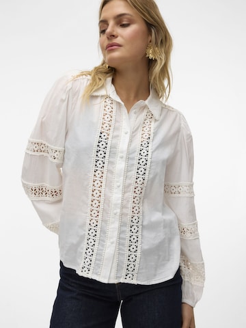 VERO MODA Blouse 'NATALIA' in Wit: voorkant