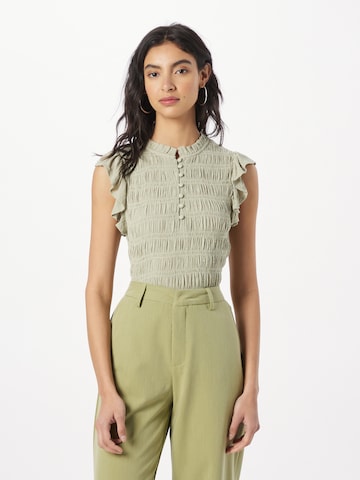 b.young Blouse 'Felice' in Green: front