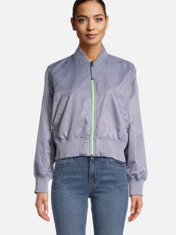 No. 1 Como Between-Season Jacket 'Viola' in Blue: front