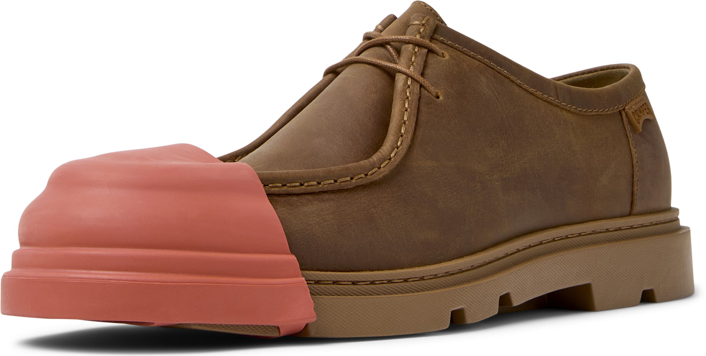 CAMPER Lace-up shoe 'Junction' in Brown: front