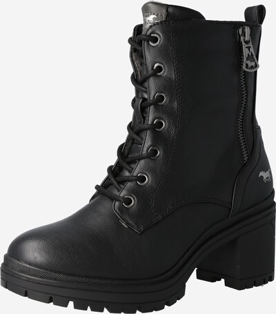 MUSTANG Lace-up bootie in Black / Silver, Item view