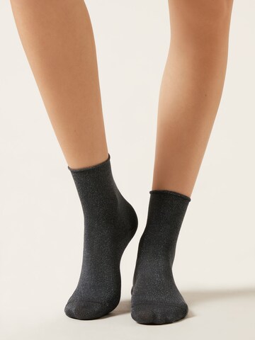 CALZEDONIA Socks in Black