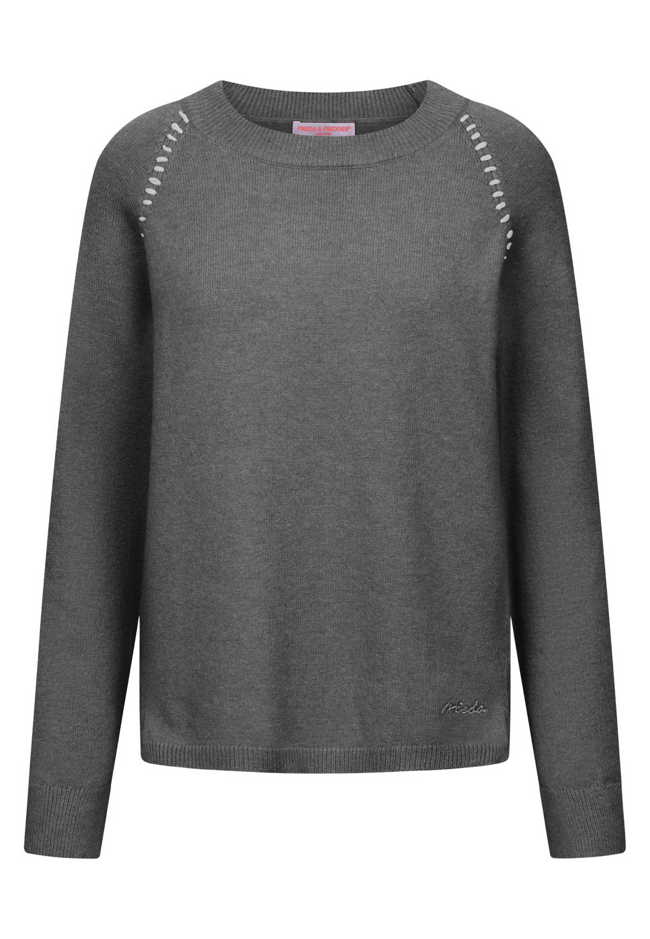 Frieda & Freddies NY Sweater in Grey: front