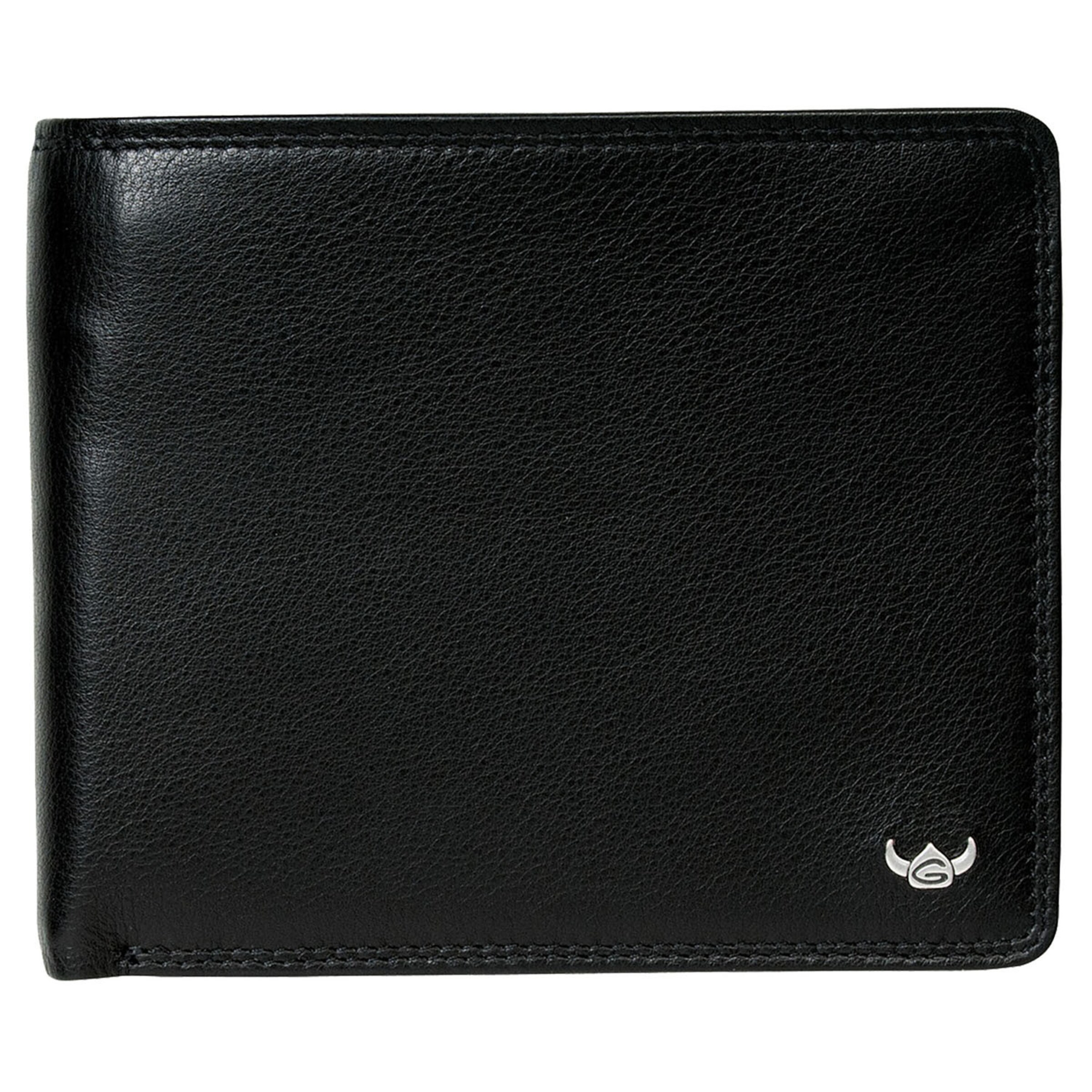 Porte-monnaies 'Polo' GOLDEN HEAD en noir : devant