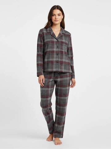 La V Pyjama in Grijs: voorkant