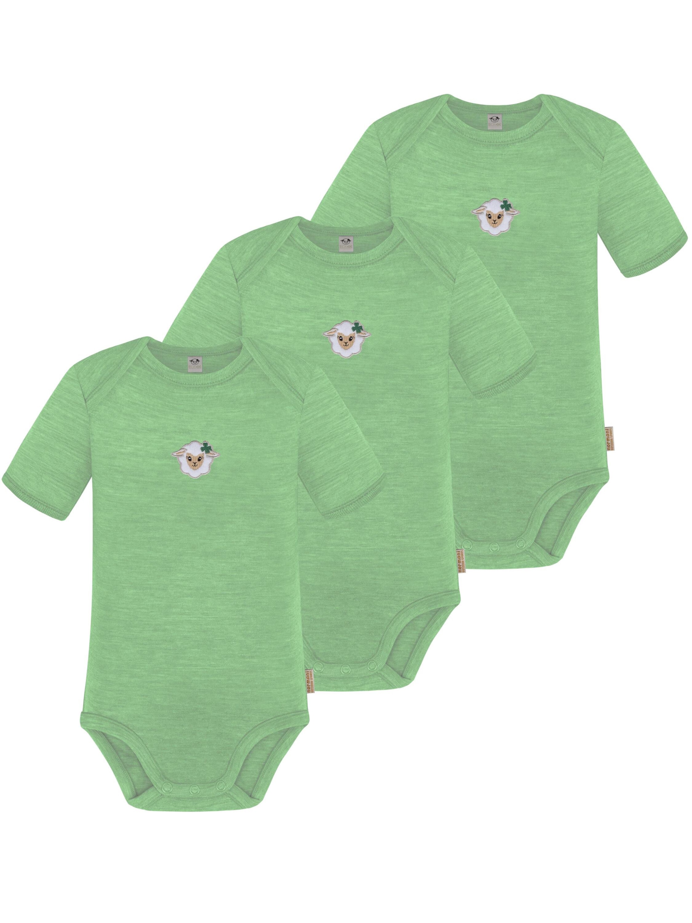 Barboteuse / body 'Tauranga' normani en vert : devant