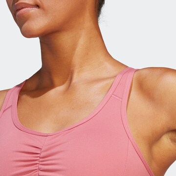 ADIDAS SPORTSWEAR Bustier Sport-BH 'Coreessentials Medium-Support' in Pink