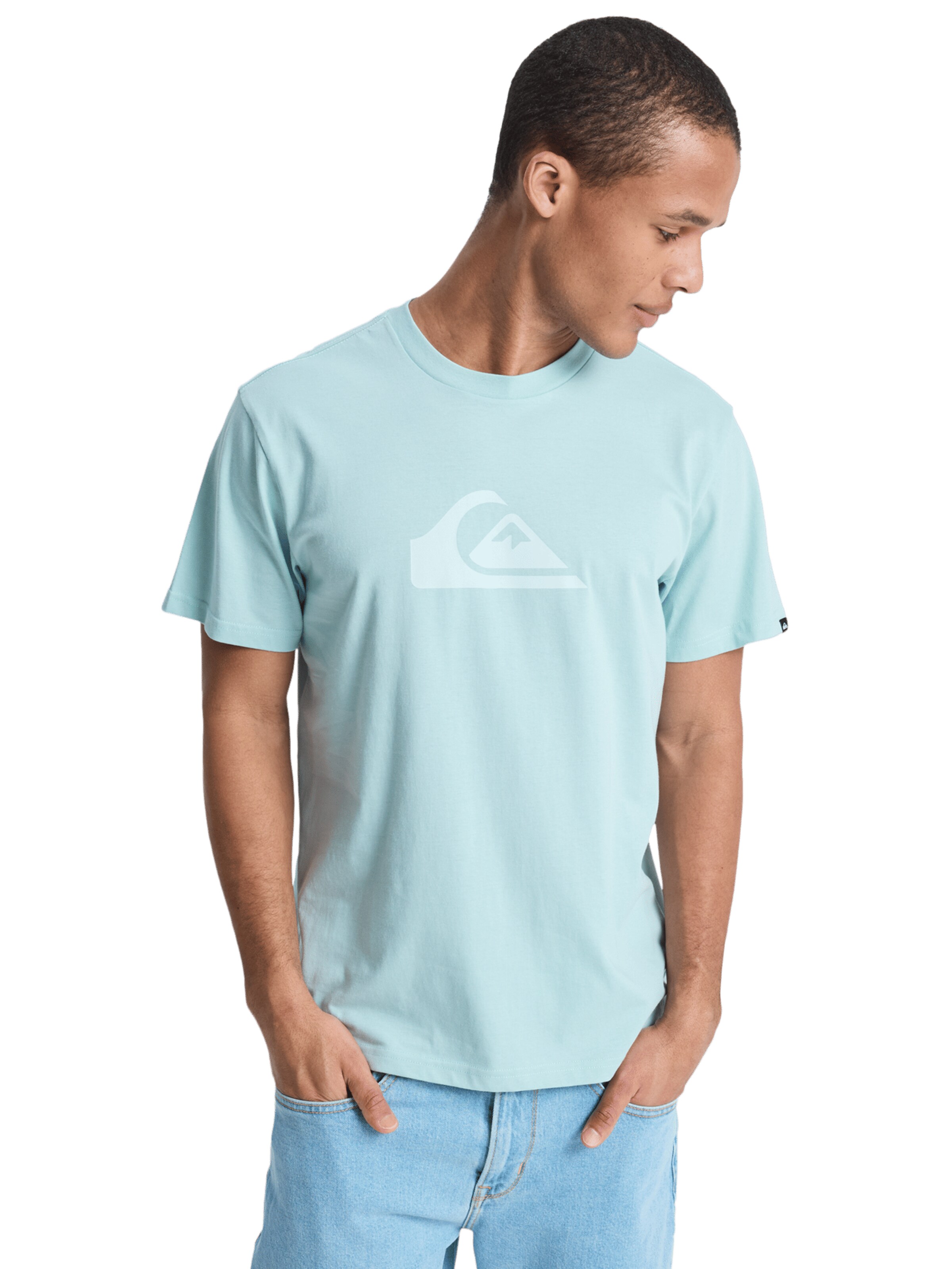 QUIKSILVER Athletic Sweatshirt in Blue: front