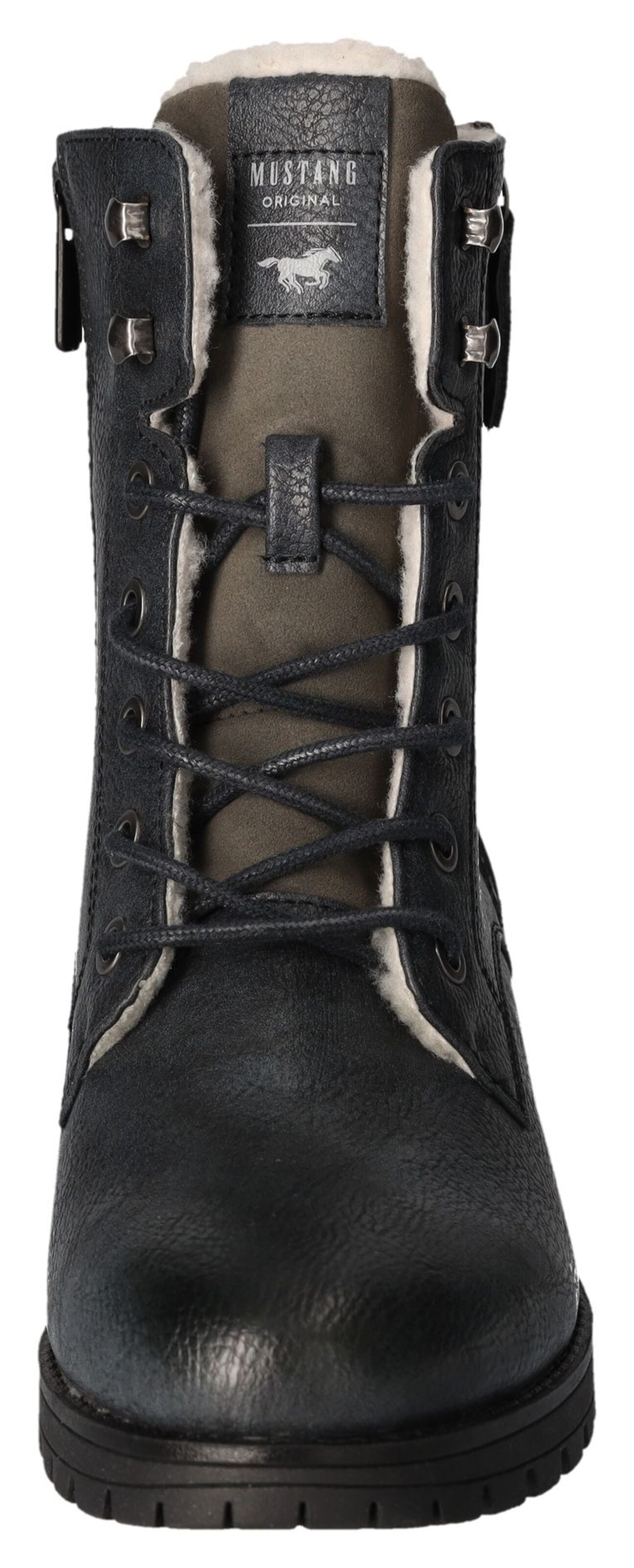 MUSTANG Lace-Up Ankle Boots in Blue