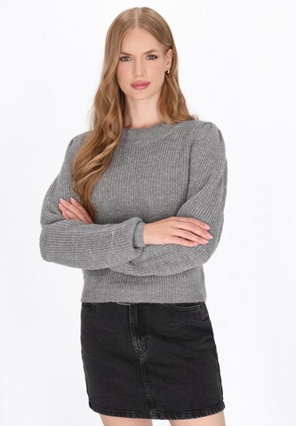 DreiMaster Vintage Sweater in Grey: front
