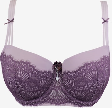 Balconnet Soutien-gorge 'Jill' SugarShape en violet : devant