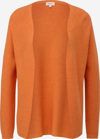 s.Oliver Knit Cardigan in Orange: front