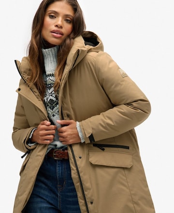 Superdry Winterparka 'City Fishtail' in Beige