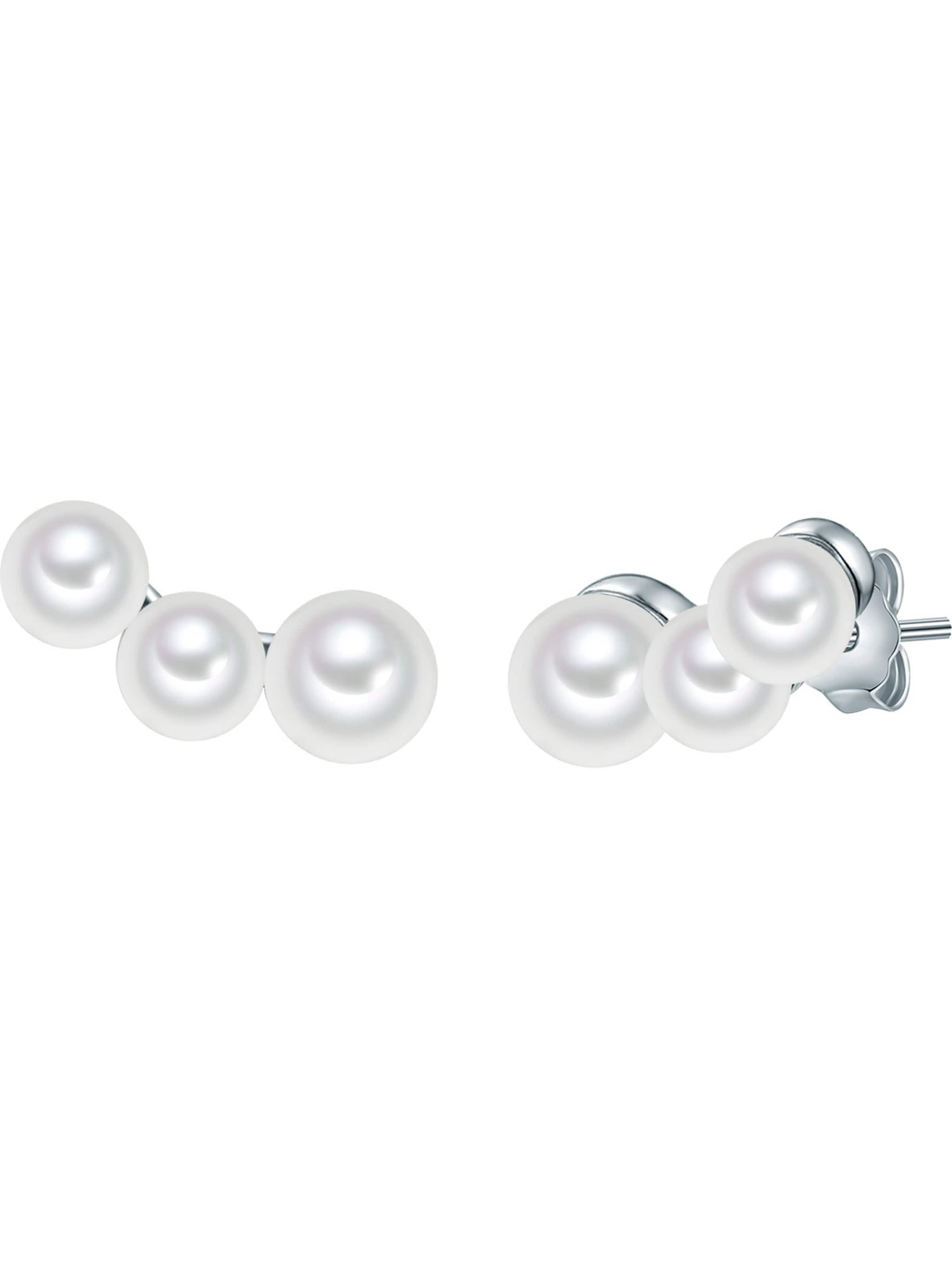 Valero Pearls Náušnice – bílá: přední strana