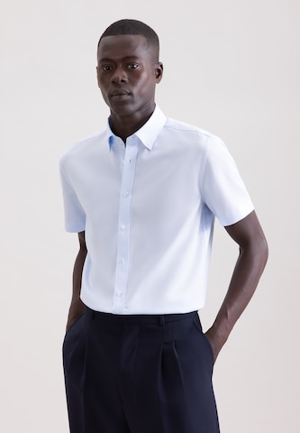 Coupe slim Chemise business SEIDENSTICKER en bleu : devant