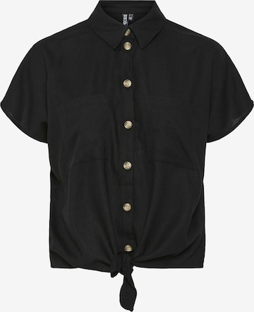 Camicia da donna 'PCPia' di PIECES in nero: frontale