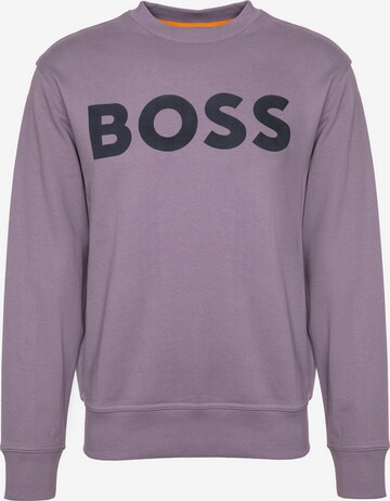 BOSS Sweatshirt 'WeBasic' in Purple: front