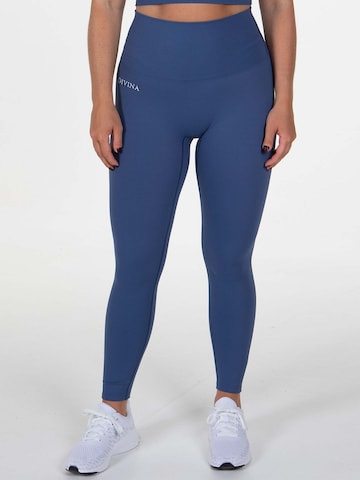 Skinny Pantaloni sportivi 'Ortus' di Divina in blu: frontale