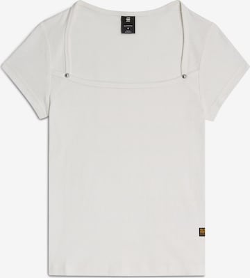 G-STAR T-Shirt 'Sweet Heart' in Weiß: Vorderseite