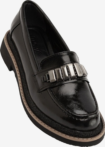 Limoya Slipper 'Maribel' in Schwarz: Vorderseite