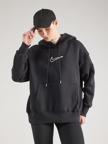 Nike Sportswear Sweatshirt in Schwarz: predná strana