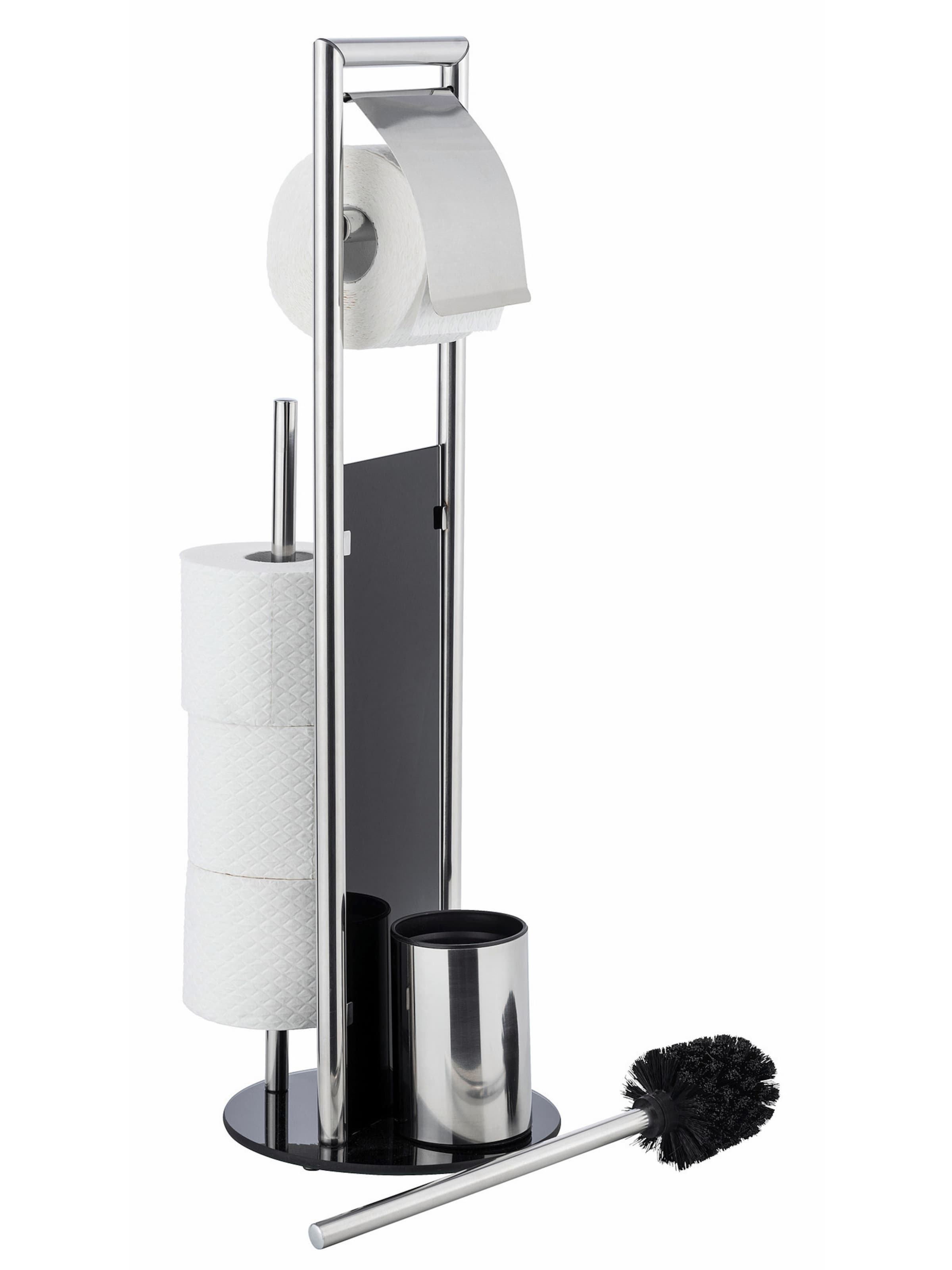 Wenko WC-Garnitur 'Ravina' in Silber