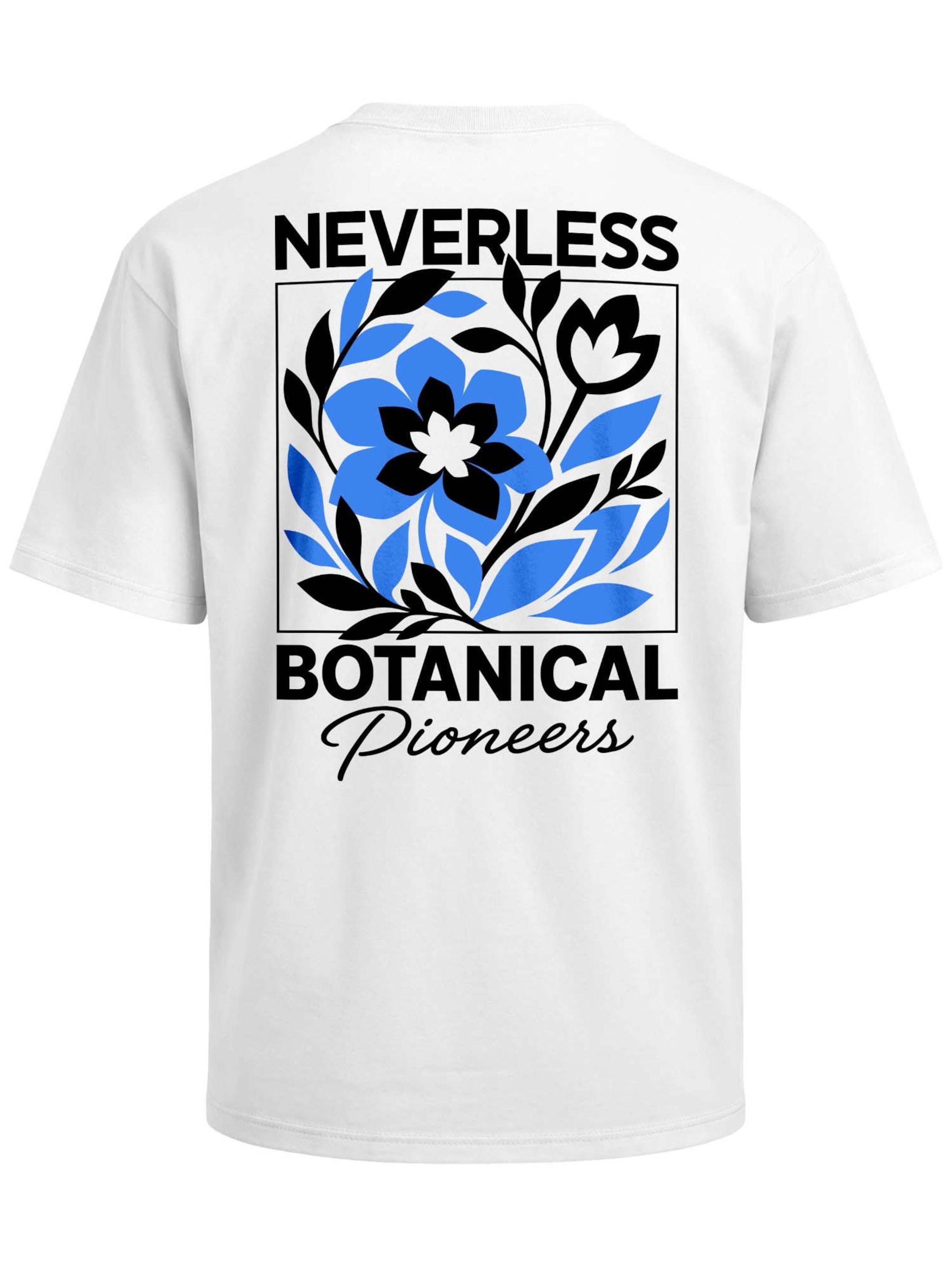Neverless Shirt 'Botanical Pioneers' in White: front