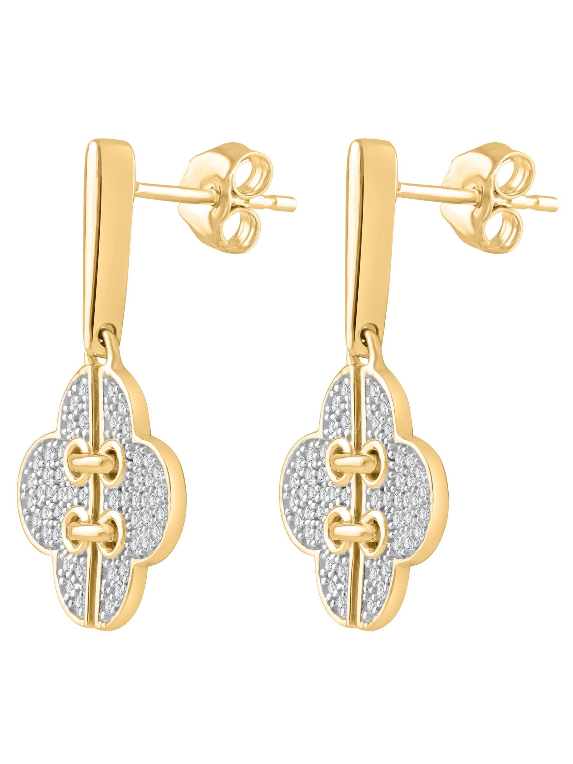 Diamant Exquis - Pendientes en oro