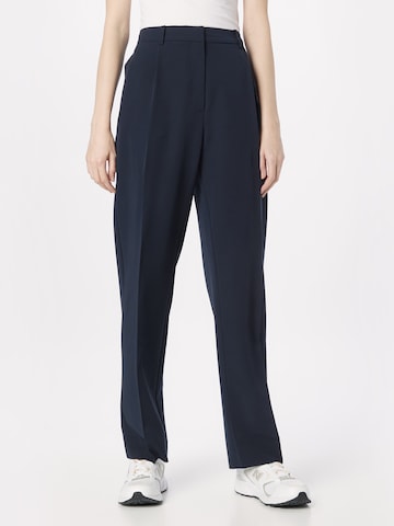 Samsøe Samsøe Regular Pleated Pants 'RAMONA' in Blue: front