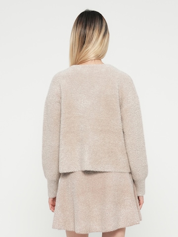 YAS Strickjacke 'YASLISTRA' in Beige