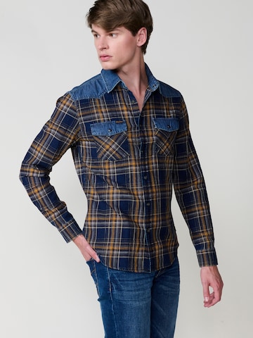 Coupe regular Chemise KOROSHI en bleu