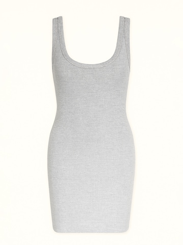 Nudyess Sommerkleid 'Tina Mini' in Grau: Vorderseite