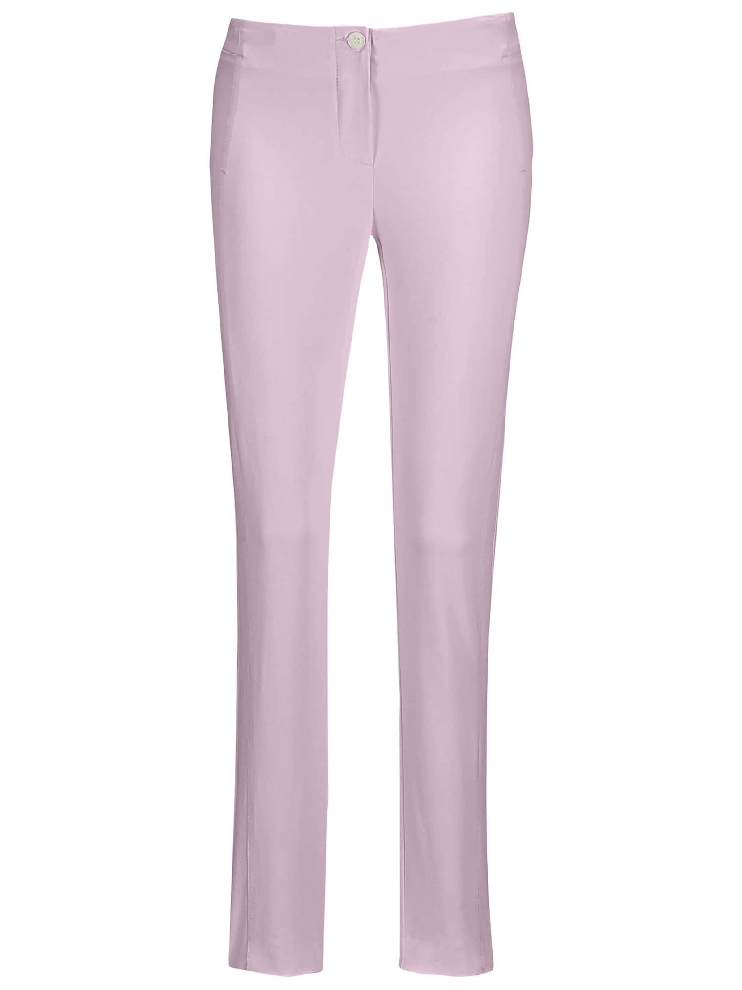 MADELEINE Slimfit Broek in Roze: voorkant