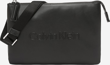 melns Calvin Klein Pleca soma: no priekšpuses