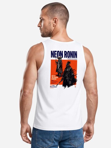Neverless Shirt 'Neon Ronin' in White