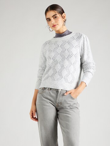 VILA Sweater 'Carlo' in Grey: front