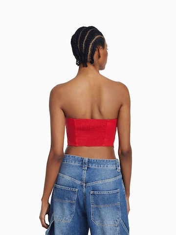 Bershka Top w kolorze czerwony