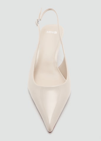 MANGO Slingpumps 'Circo' in Wit