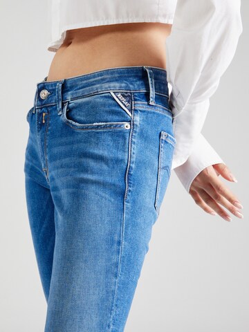 REPLAY Slimfit Jeans 'New Luz' in Blauw