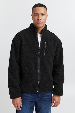 BLEND Fleece jas in Zwart: voorkant