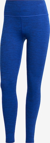 ADIDAS PERFORMANCE Workout Pants 'All Me' in Blue: front