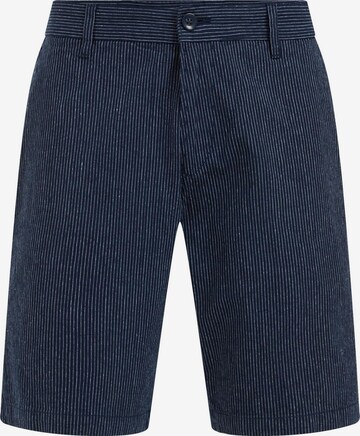 WE Fashion Normální Chino kalhoty – modrá: přední strana