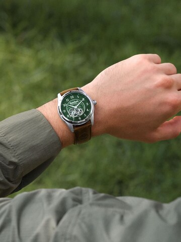 TIMBERLAND Analoguhr‌‌ in Braun: Vorderseite