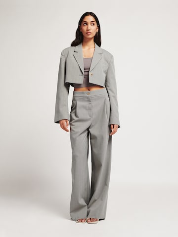 Wide Leg Pantalon à pince 'Susanne' Lezu en gris