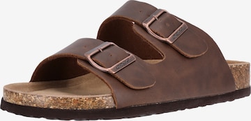 Cruz Mules in Brown: front