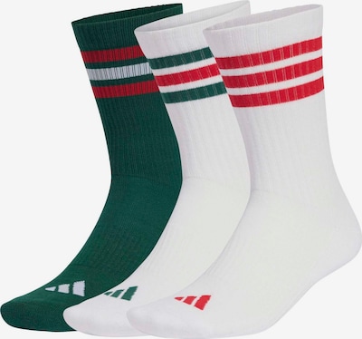 ADIDAS PERFORMANCE Urheilusukat 'ESS' värissä vihreä / punainen / valkoinen, Tuotenäkymä