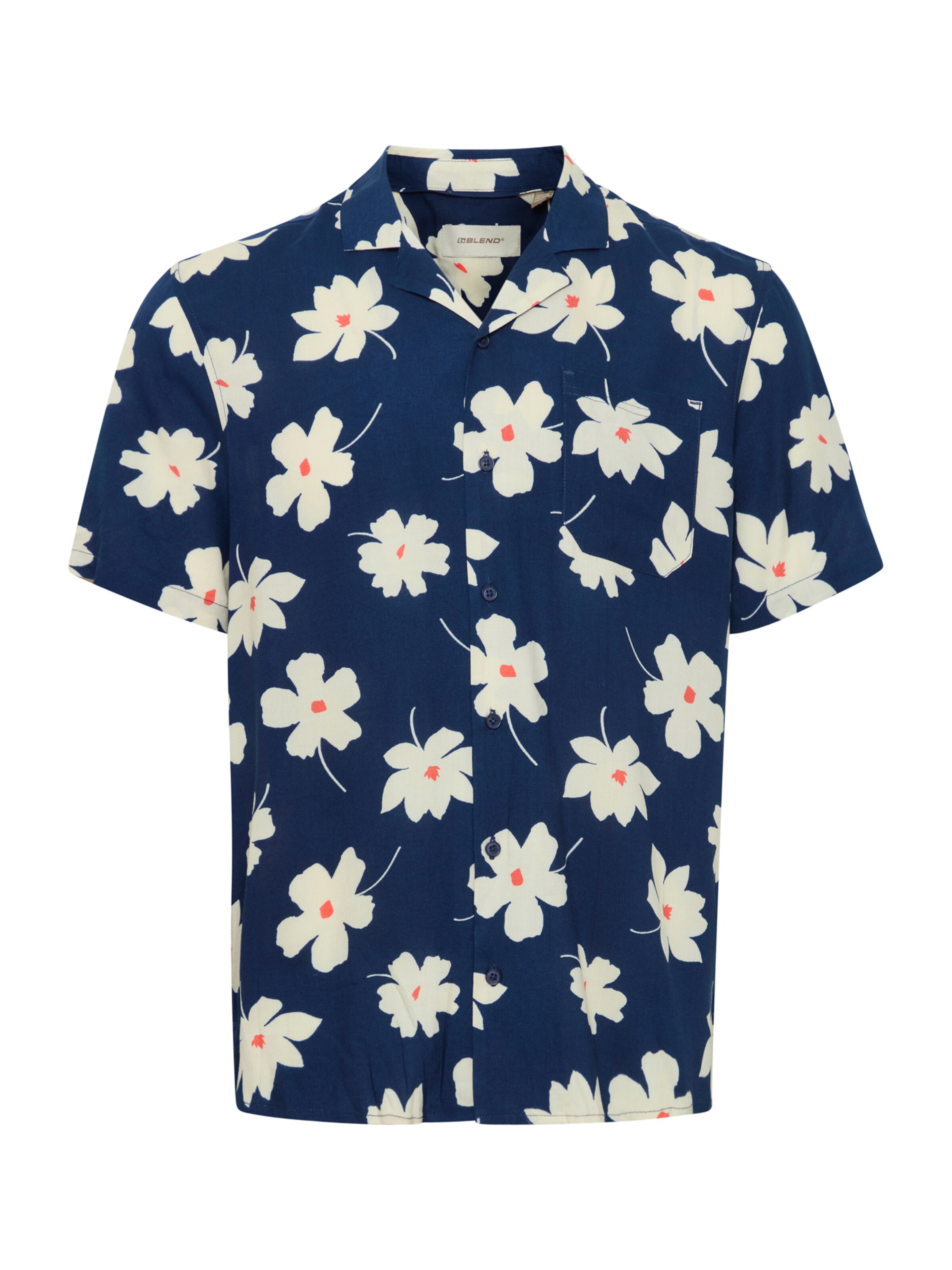 BLEND Regular fit Overhemd 'BHADAN' in Blauw: voorkant